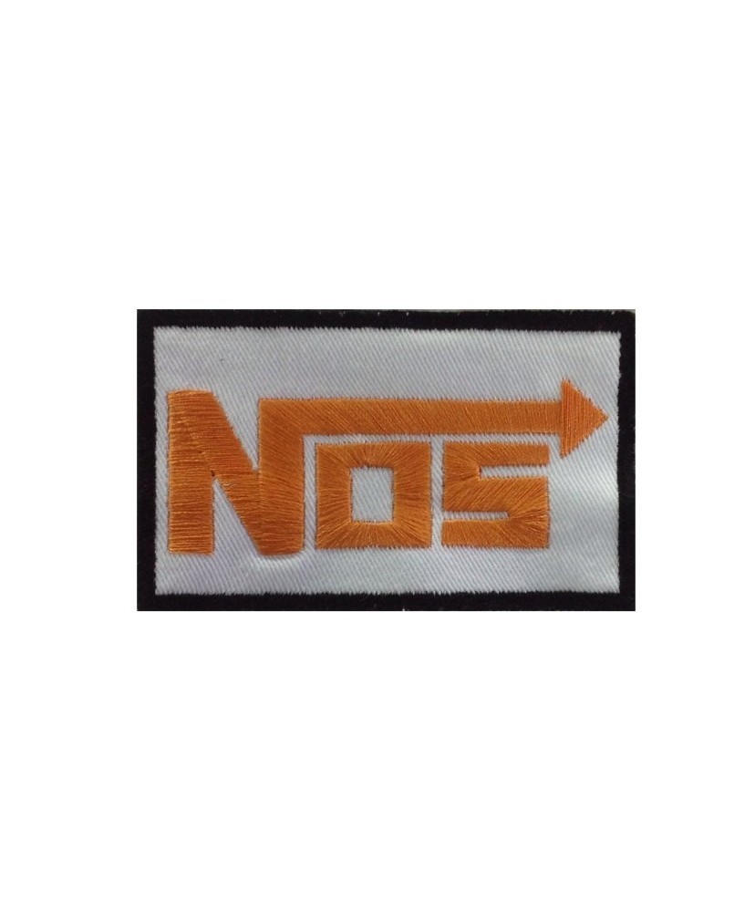 0138 Parche emblema bordado 10x6 NOS nitrous oxide system