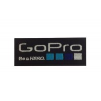 1068 Patch emblema bordado 10x4 GOPRO BE A HERO GO PRO
