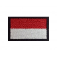 1090 Patch emblema bordado 6X3,7 bandeira MONACO MONTE CARLO
