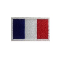 Patch écusson brodé 6x3,7 drapeau FRANCE
