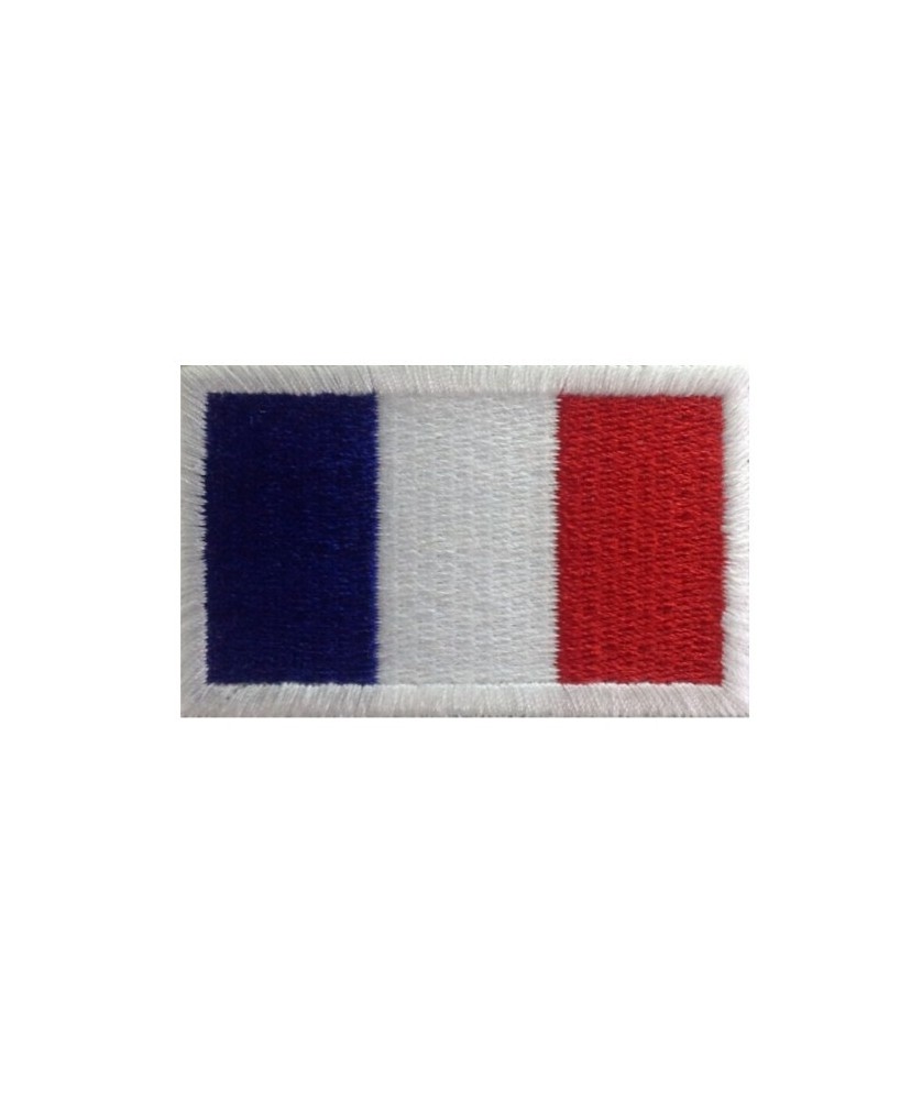 Patch emblema bordado 6X3,7 bandeira FRANÇA