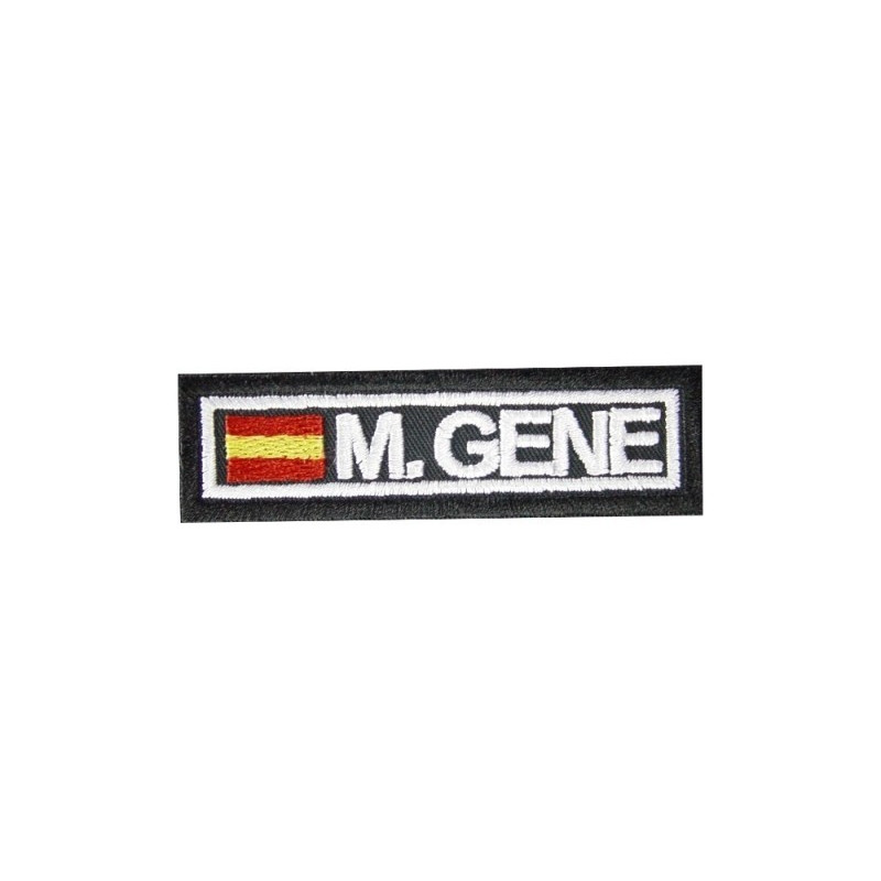 1102 2x Patch emblema bordado personalizado 2,5cm de largo