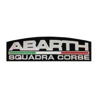 1111 Embroidered patch 22X7 ABARTH ITALY SQUADRA CORSE