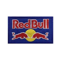0114 Royal blue embroidered patch 10x6 RED BULL