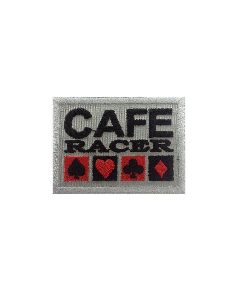 1128 Patch emblema bordado 8x6 CAFE RACER
