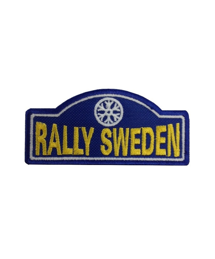 1138 Embroidered patch 10x4 RALLY SWEDEN