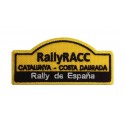1139 Patch emblema bordado 10x4 RALLY RACC ESPANHA CATALUNIA