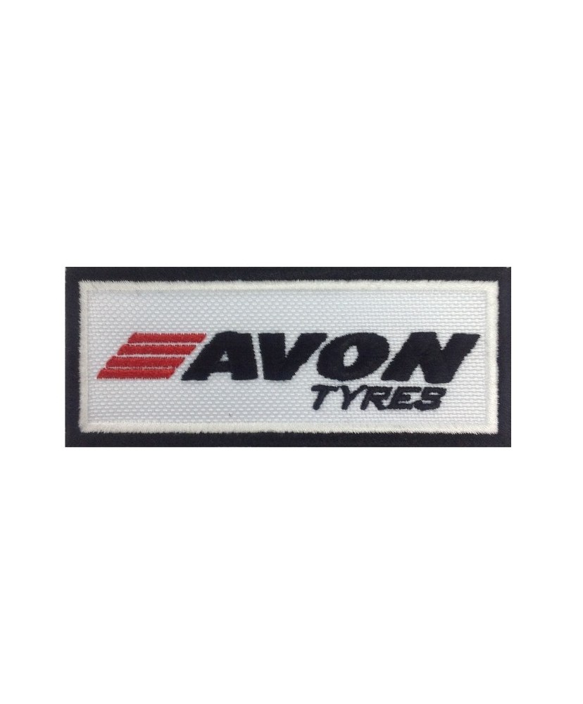 0880 Embroidered patch 10x4 AVON TYRES