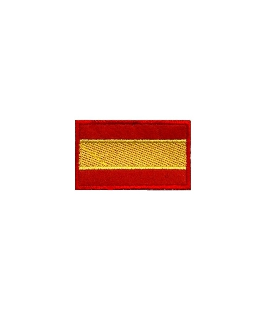 Patch emblema bordado 6X3,7 bandeira ESPANHA