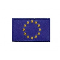 Patch écusson brodé 6x3,7 drapeau CEE UE