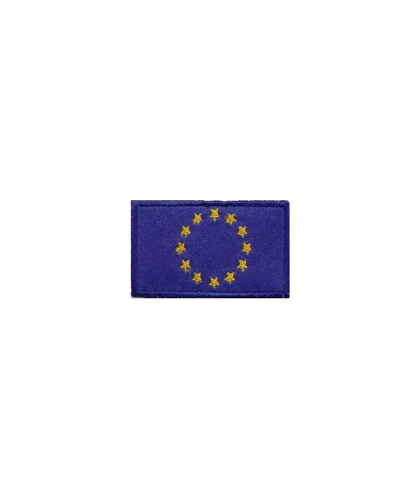 Patch écusson brodé 6x3,7 drapeau CEE UE