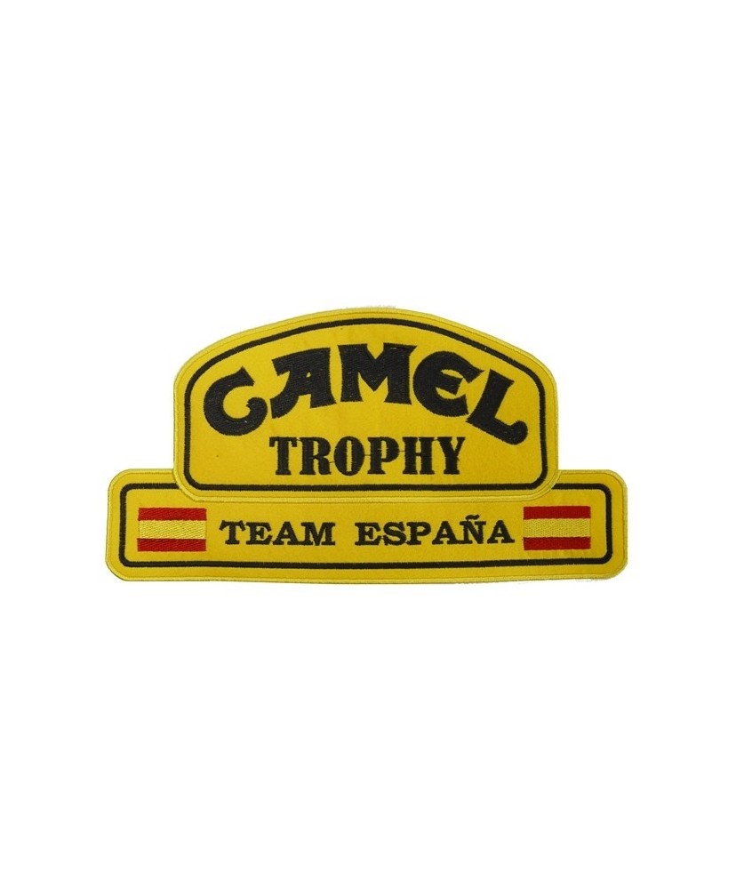 Patch écusson brodé 26x14 Camel Trophy Team Espagne
