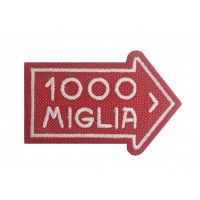 1207 Embroidered patch 8x6 1000 MIGLIA