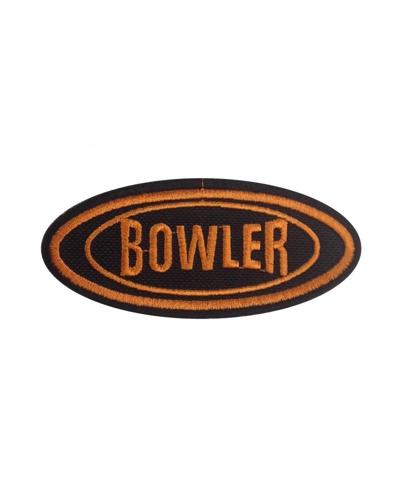 0528 Embroidered patch 10x4 BOWLER
