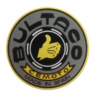 1224 Patch emblema bordado 22x22 BULTACO CEMOTO MADE IN SPAIN