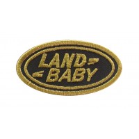 1236 Embroidered patch 6X3 LAND ROVER BABY