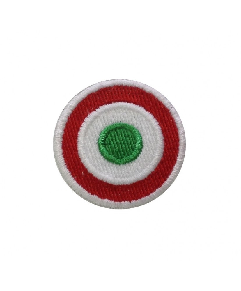 1239 Embroidered patch 4x4 Italy flag Vespa