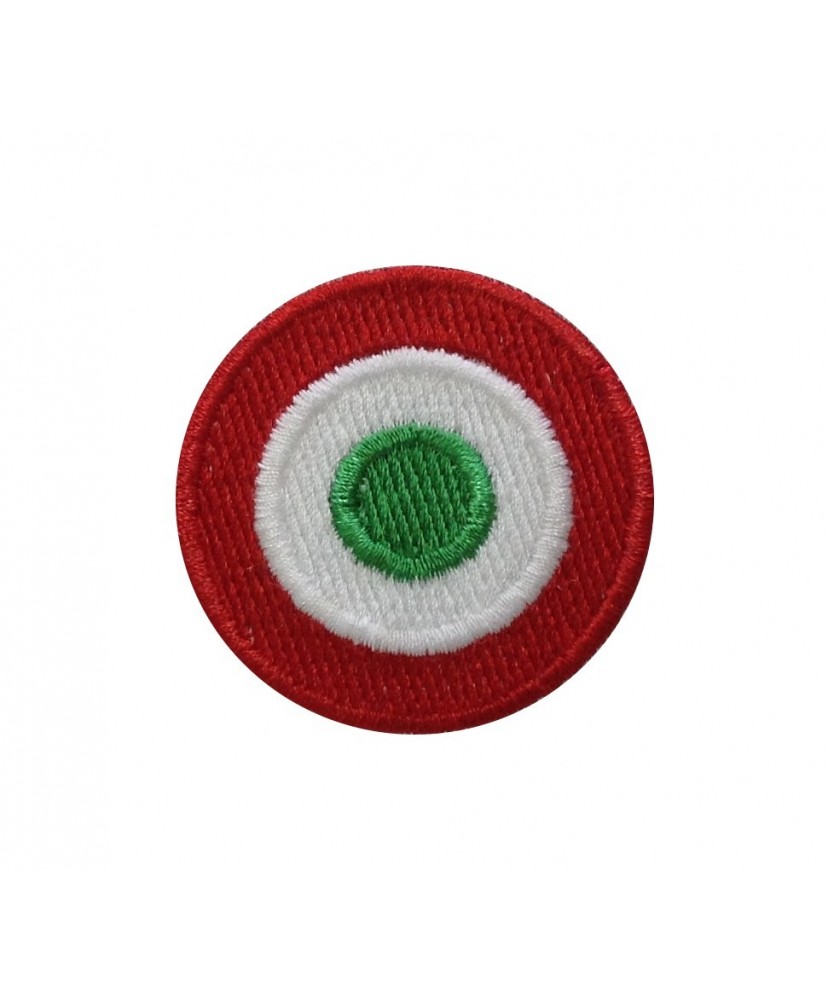 0179 Embroidered patch 4x4 Italy flag Vespa