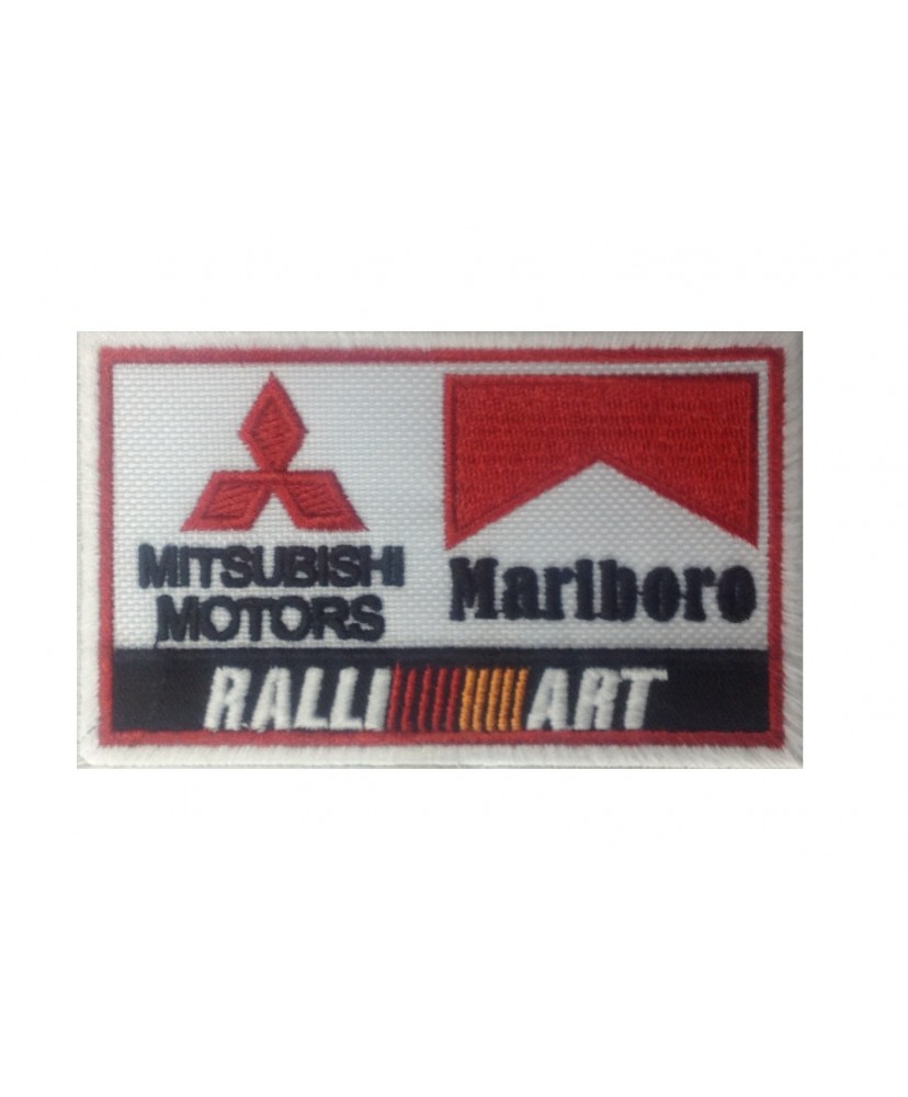 1245 Embroidered patch 10x6 MITSUBISHI MARLBORO TEAM RALLIART