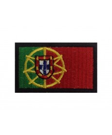 0130 Embroidered patch 6X3,7 flag PORTUGAL