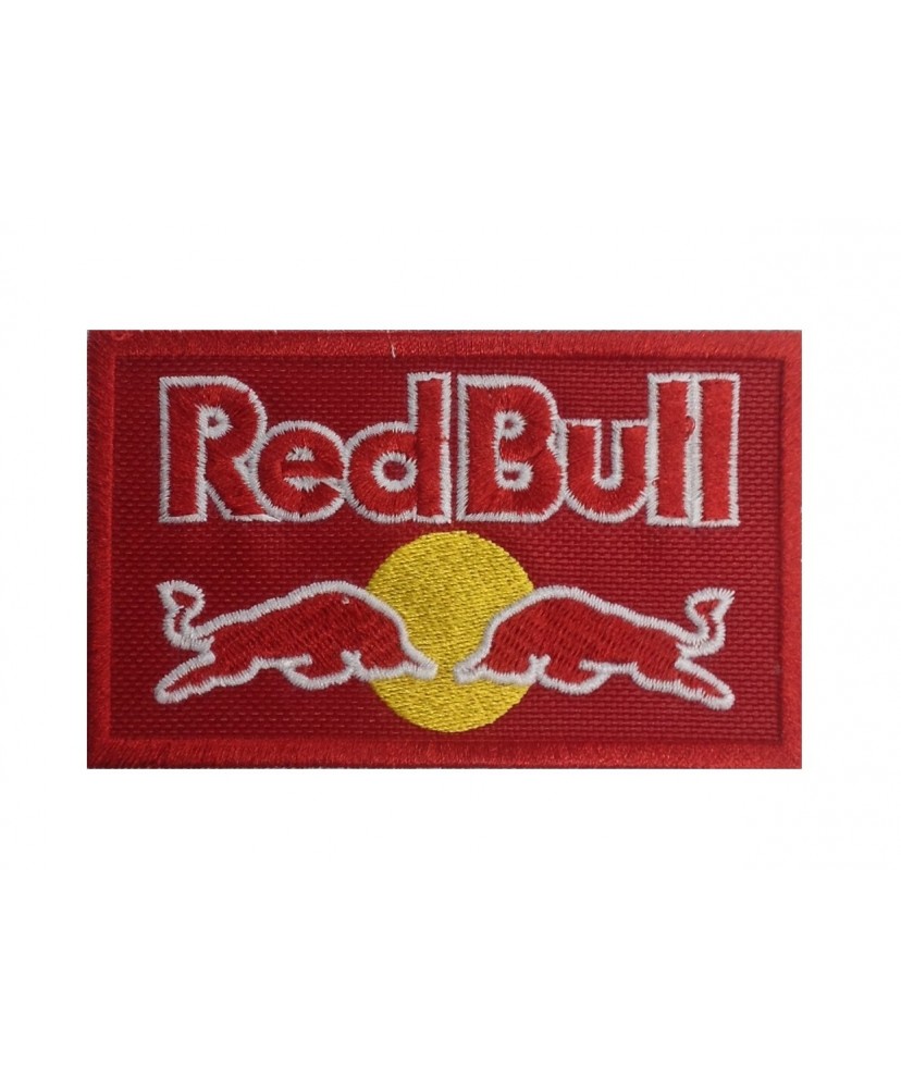 0116 Red embroidered patch 10x6 RED BULL