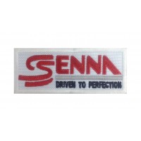 1254 Embroidered patch 10x4 SENNA - DRIVEN TO PERFECTION