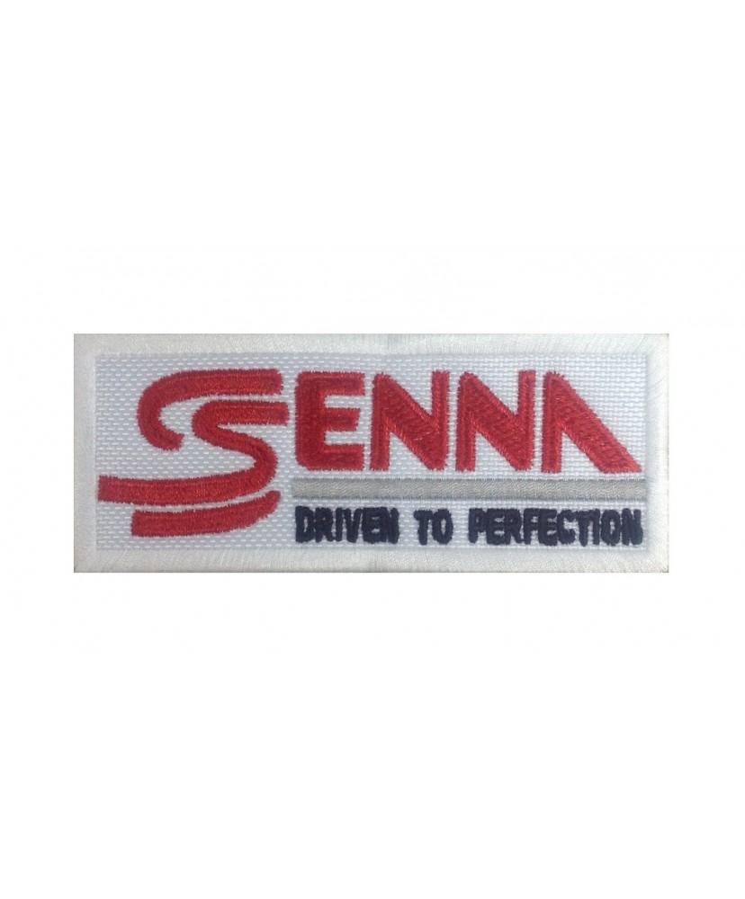 1254 Embroidered patch 10x4 SENNA - DRIVEN TO PERFECTION
