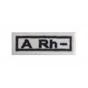 0202 Embroidered patch 6x2.3 sanguine type A Rh -