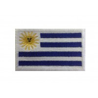 1259 Embroidered patch 6X3,7 flag URUGUAY