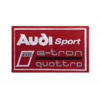 1273 Patch emblema bordado 10X6 AUDI SPORT E-TRON QUATTRO