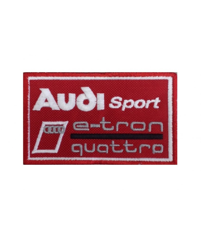 1273 Parche emblema bordado 10X6 AUDI SPORT E-TRON QUATTRO