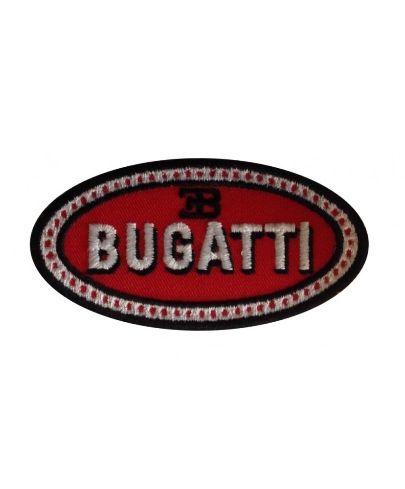 0908 Patch emblema bordado 8x4 BUGATTI