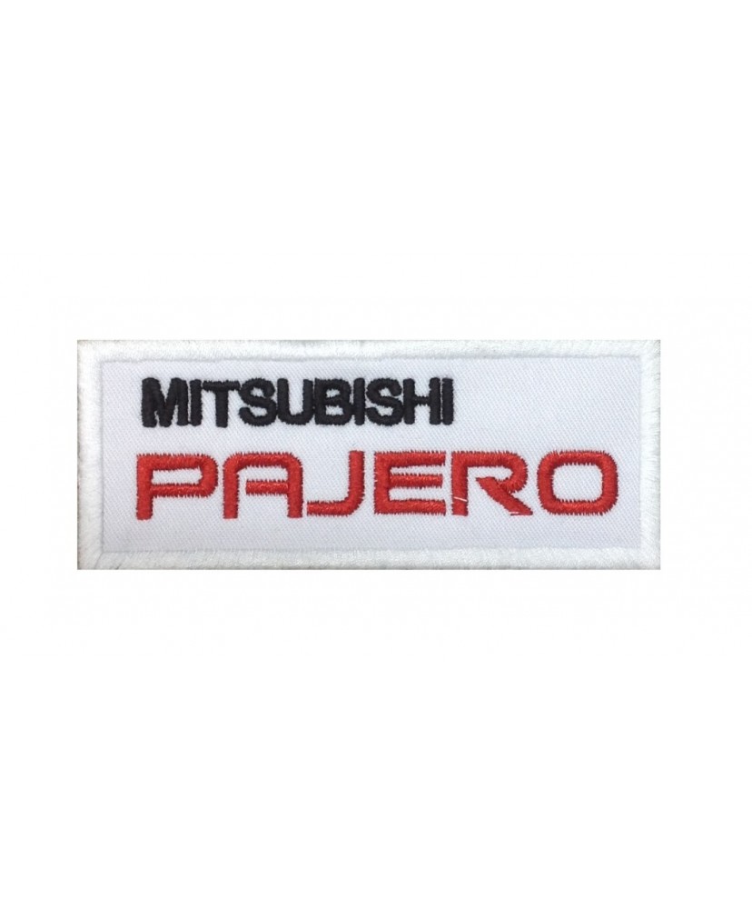 0081 Parche emblema bordado 10x4 Mitsubishi Pajero
