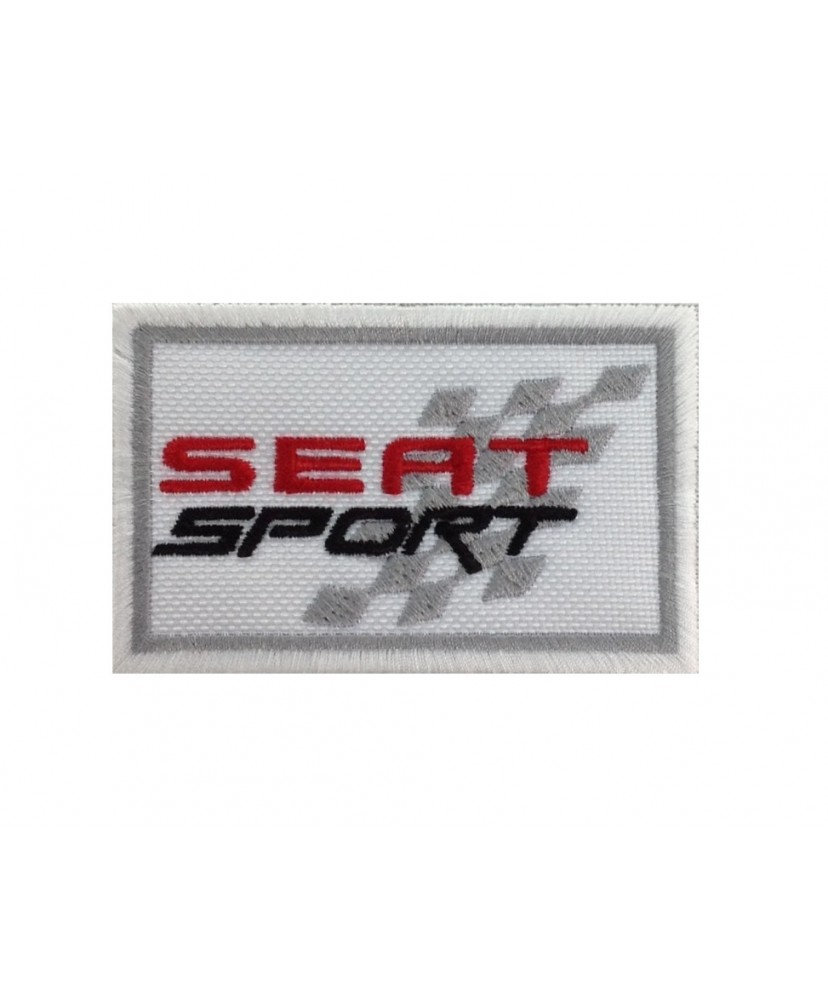 0595 Patch emblema bordado 7X4.5 SEAT SPORT