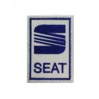 0557 Patch emblema bordado 7x5 SEAT  LOGO 1982-1992 