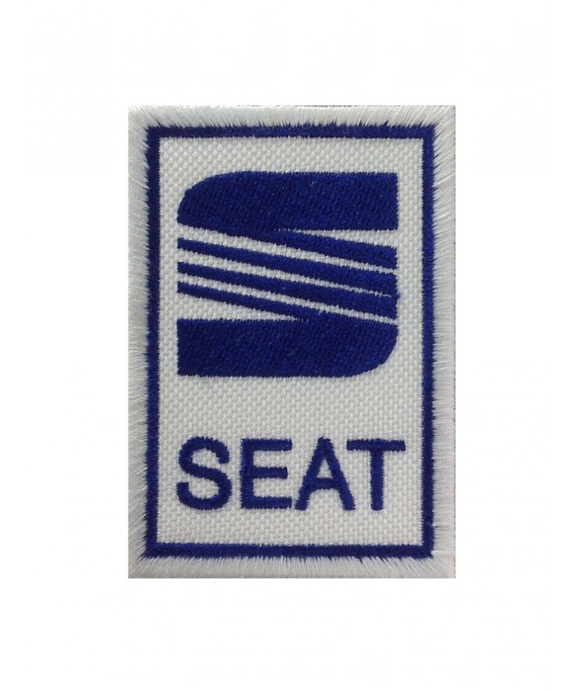0557 Parche emblema bordado 7x5 SEAT  LOGO 1982-1992 