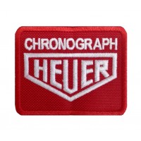 0298 Parche emblema bordado 8x6 HEUER CHRONOGRAPH TAG