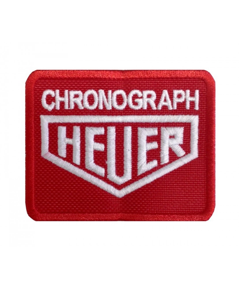 0298 Embroidered patch 8x6 HEUER CHRONOGRAPH TAG