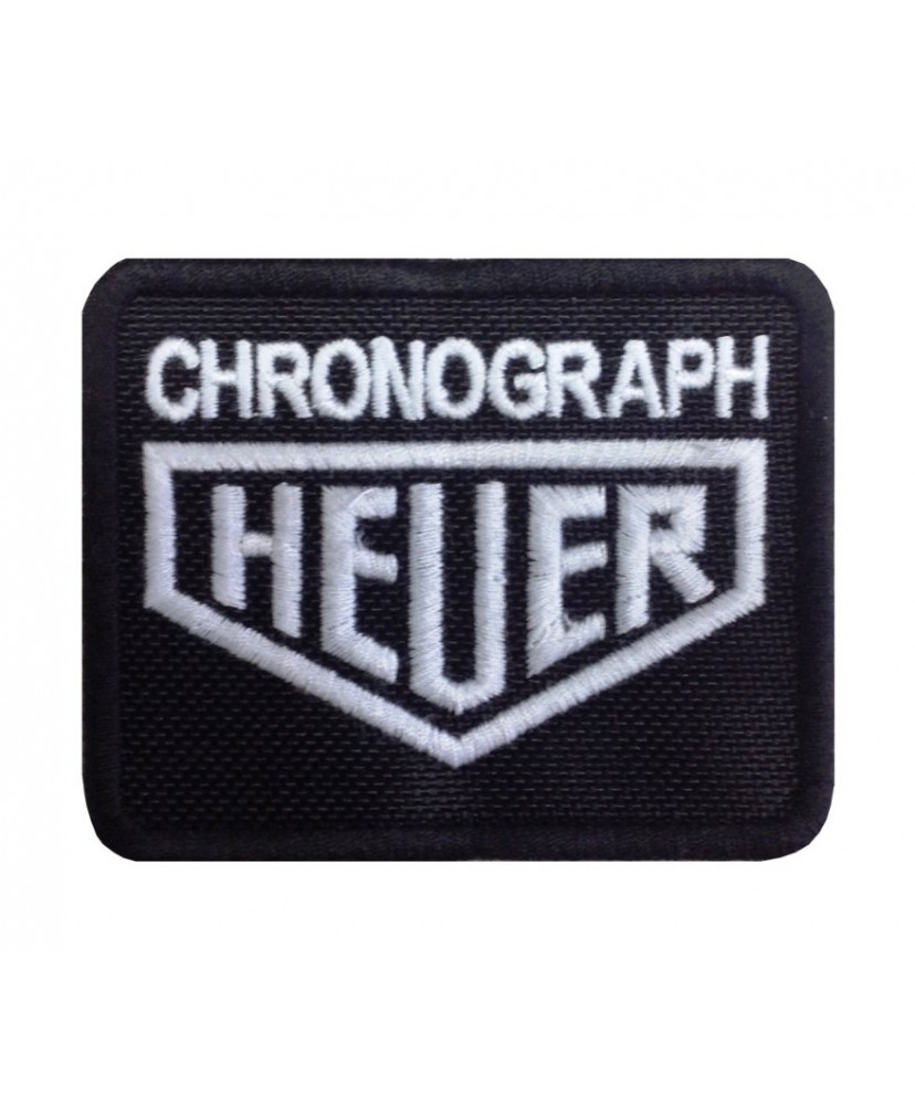 0503 Embroidered patch 8x6 HEUER CHRONOGRAPH TAG