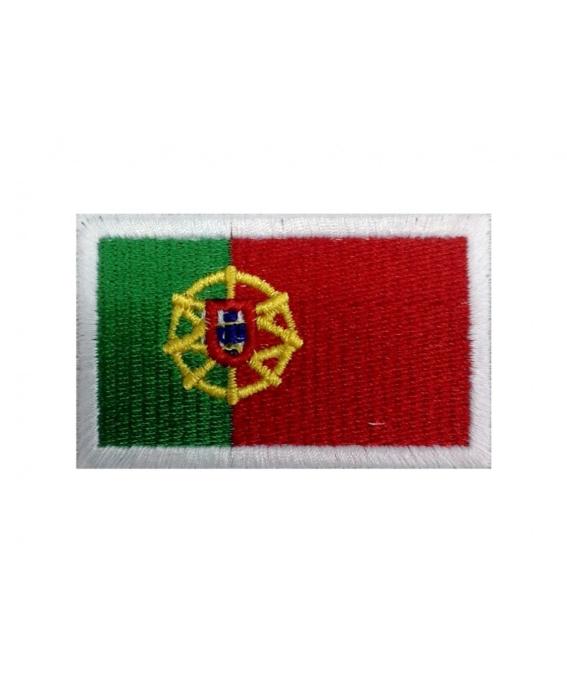 0538 Patch emblema bordado 6X3,7 bandeira PORTUGAL