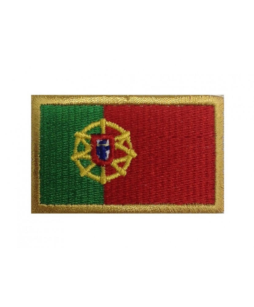 1092 Parche emblema bordado 6X3,7 bandeira PORTUGAL