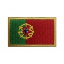 1092 Patch emblema bordado 6X3,7 bandeira PORTUGAL