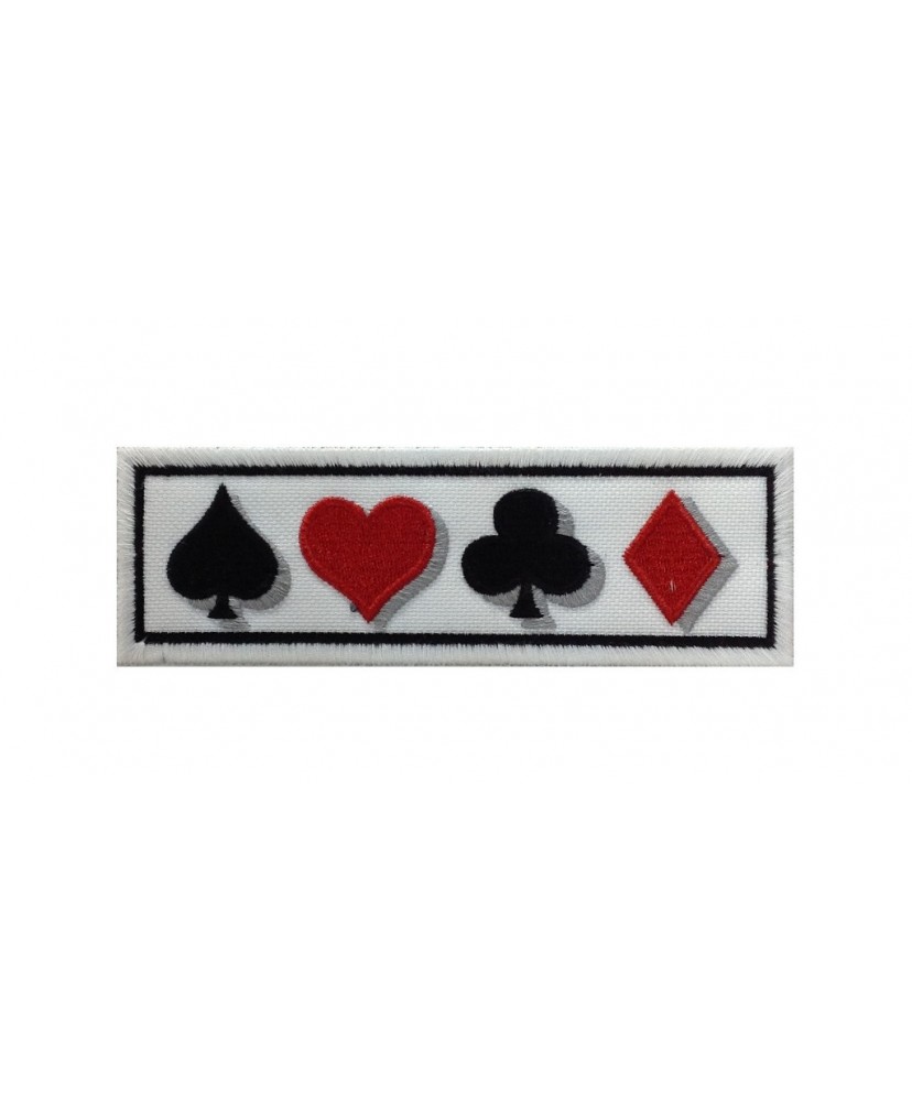 0700 Embroidered patch 13X4 POKER