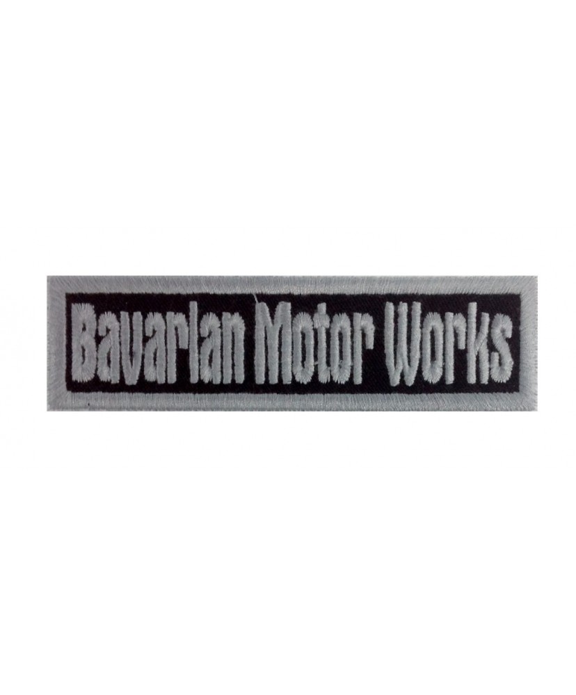 1312 Patch emblema bordado 11X3 BMW BAVARIAN MOTOR WORKS