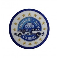 1315 Embroidered patch 7x7 MEHARI 2CV CLUB CASSIS