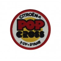 1316 Embroidered patch 7x7 CITROEN POP CROSS 2CV DYANE