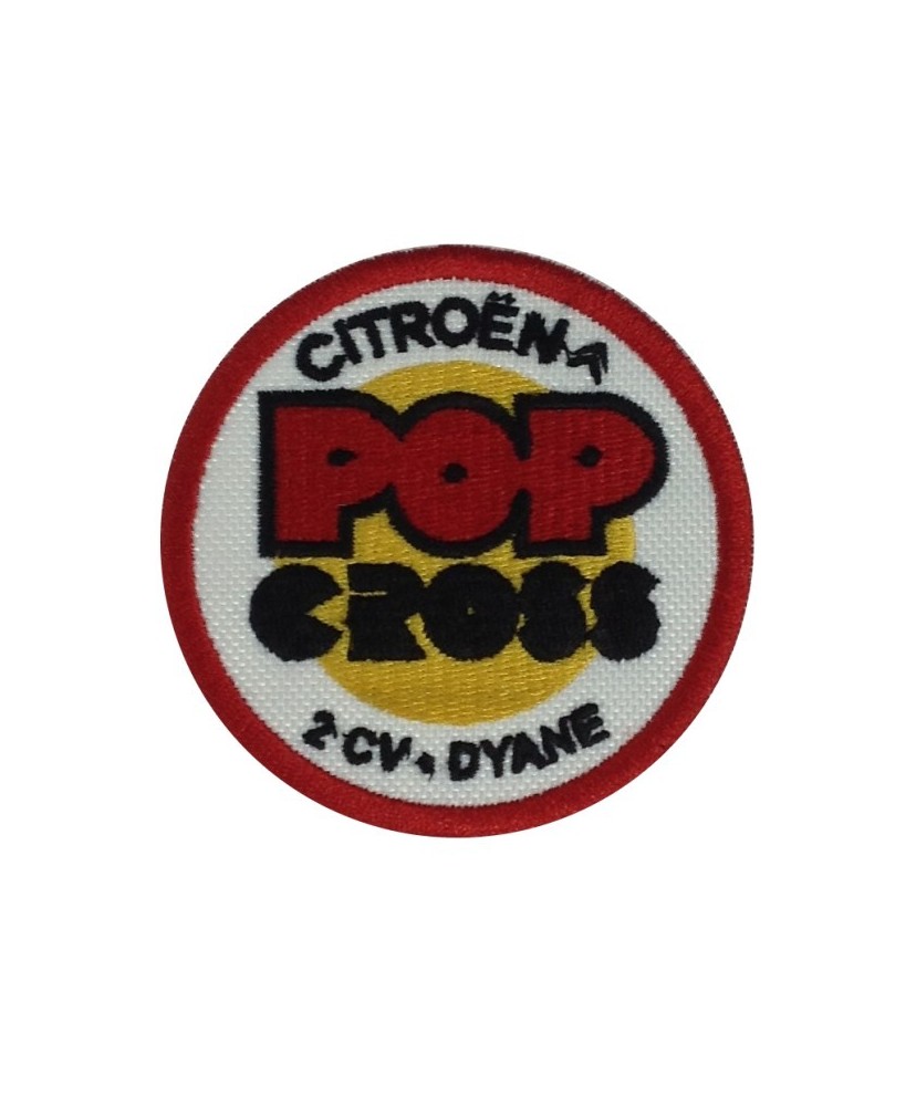 1316 Patch emblema bordado 7x7 CITROEN POP CROSS 2CV DYANE