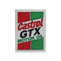 1319 Parche emblema bordado 8x6 CASTROL GTX MOTOR OIL