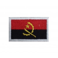 1329 Embroidered patch 6X3,7 flag ANGOLA