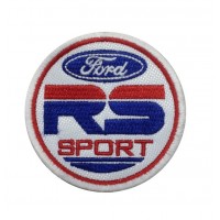 1333 Parche emblema bordado 7x7 FORD RS SPORT
